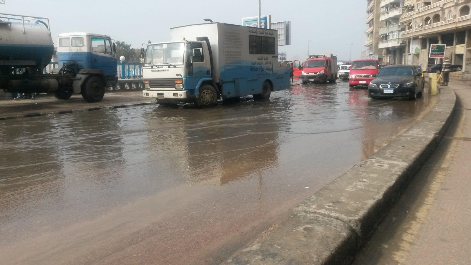 غرق منطقة ميامى بالاسكندرية