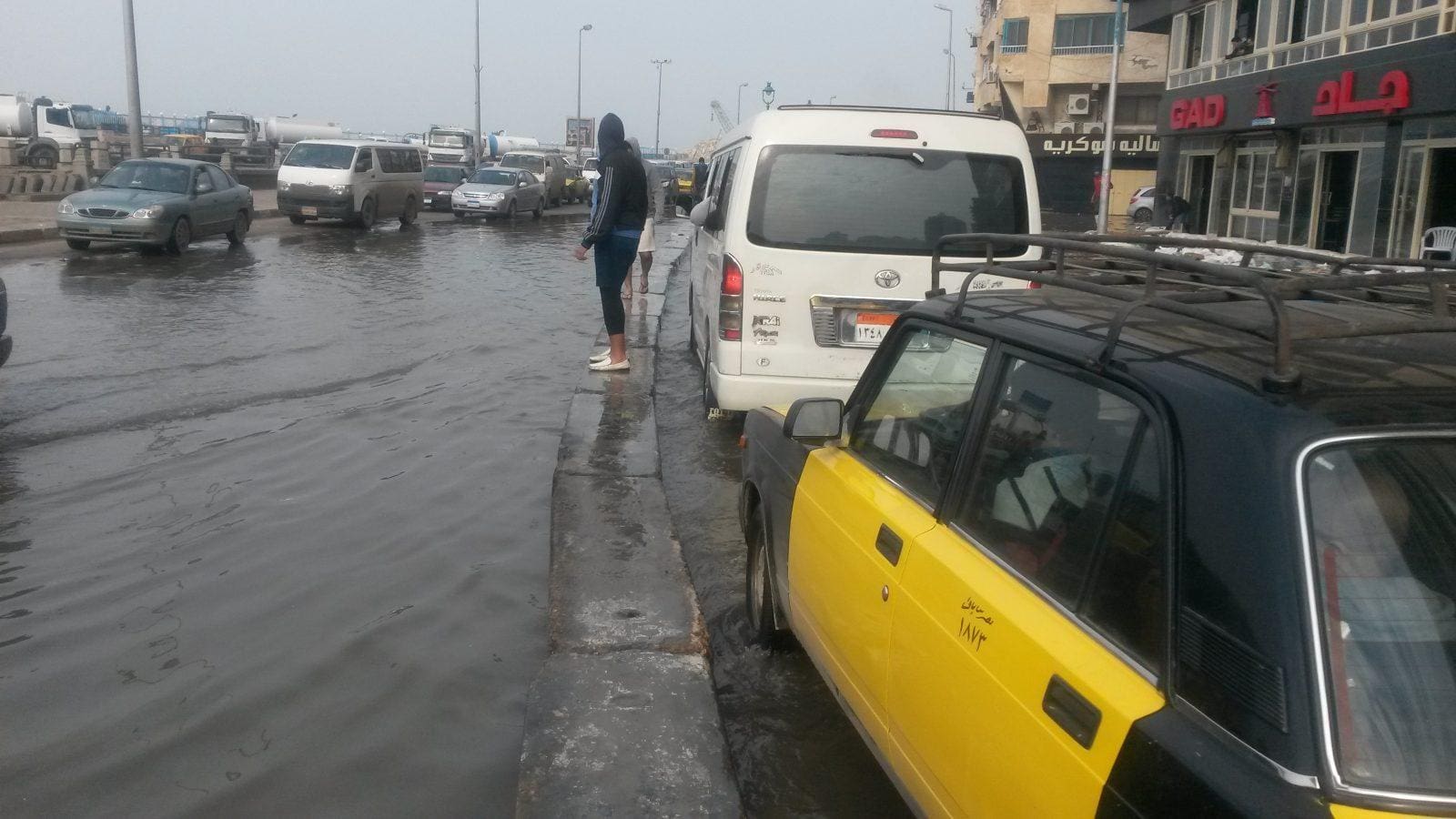 غرق منطقة ميامى بالاسكندرية