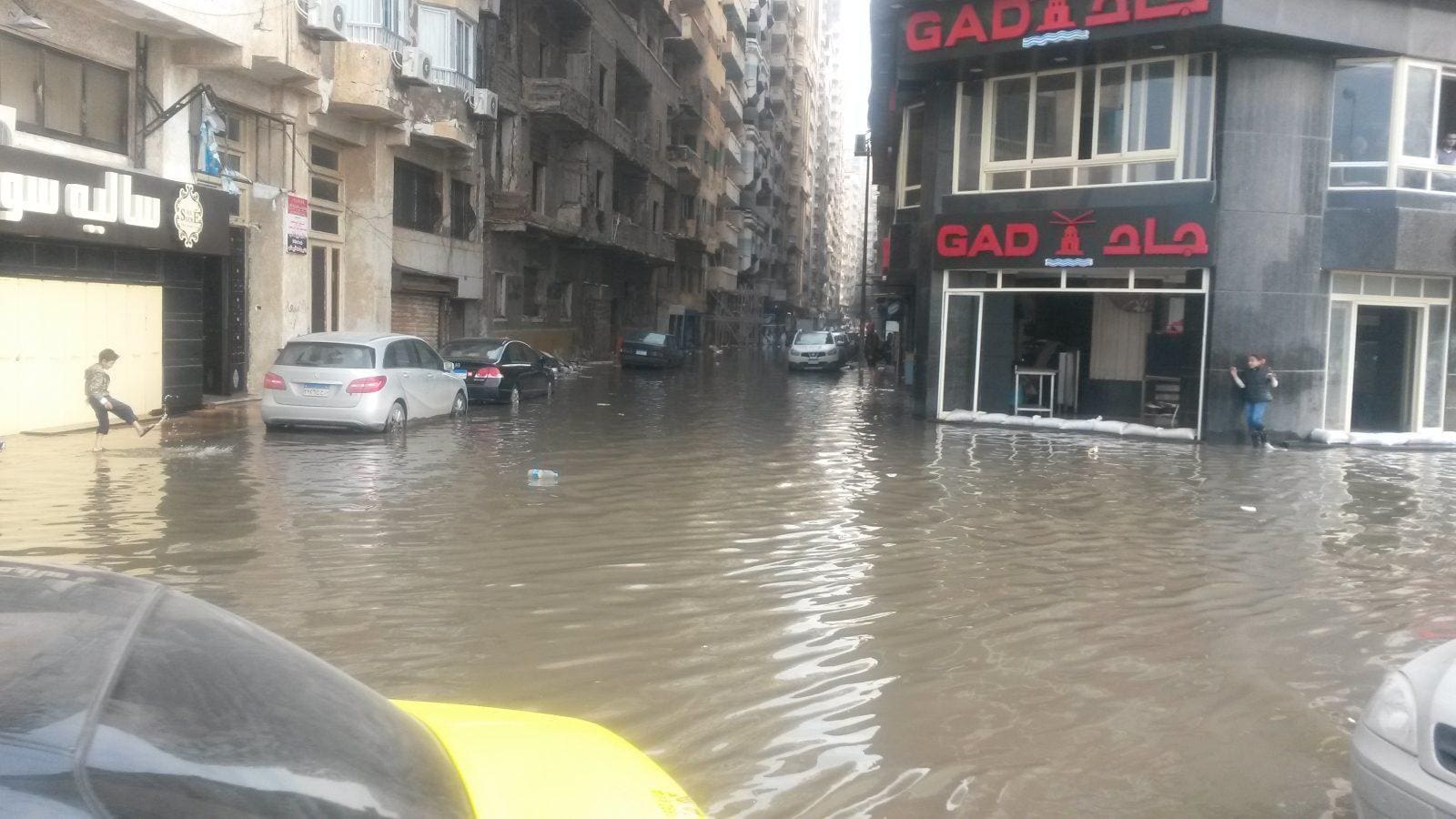 غرق منطقة ميامى بالاسكندرية