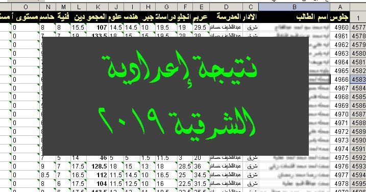 نتيجة الشعادة الإعدادية بمحافظة الشرقية 2019 آخر العام