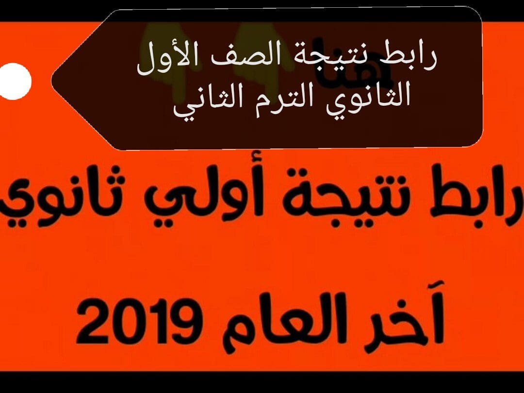 "هنا رابط" نتيجة الصف الأول الثانوي 2019 الترم الثاني ...