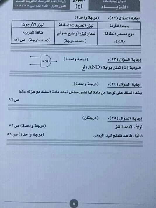 نماذج امتحانات الثانوية العامة 2020 من موقع وزارة التربية والتعليم