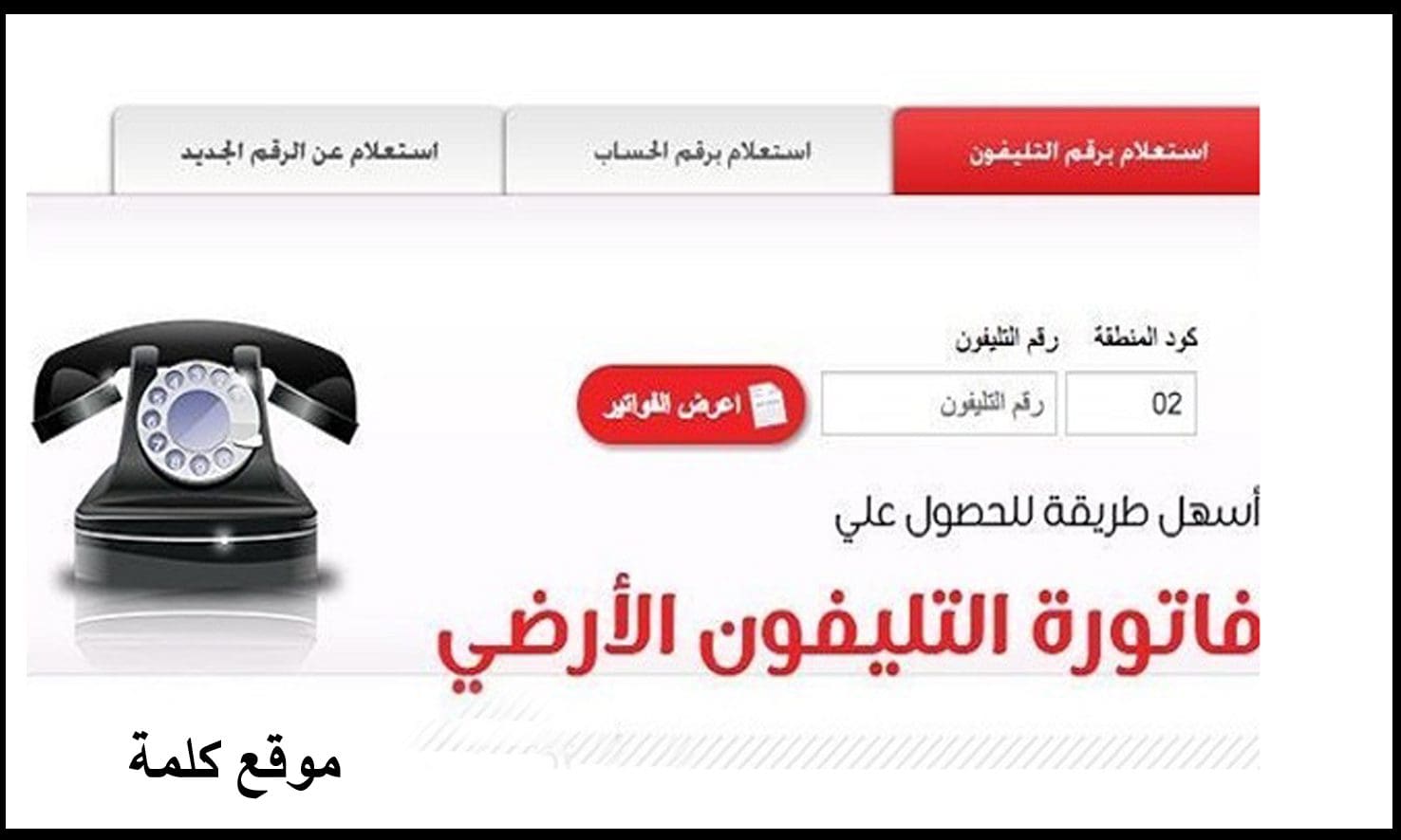 خطوات تسديد فاتورة التليفون الأرضي شهر يوليو عبر المصرية للاتصالات – كلمة دوت أورج