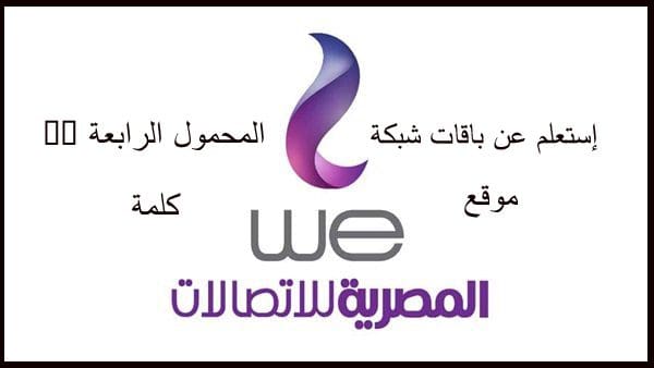 طريقة تسديد فاتورة النت وكيفية التواصل مع خدمة عملاء انترنت We كلمة دوت أورج