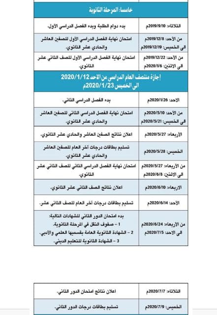 معرفة موعد بداية لدراسة بالكويت