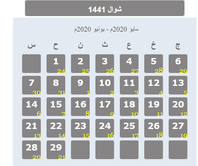 هجري شهر ترتيب الاشهر