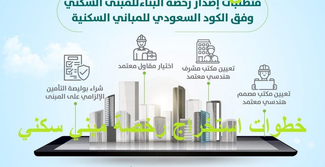 7 خطوات جديدة لاستخراج رخصة مبنى سكني بعد التعديل الأخير