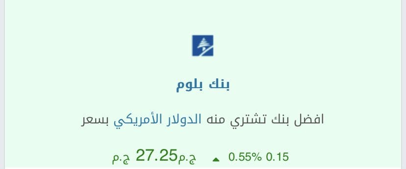 سعر الدولار