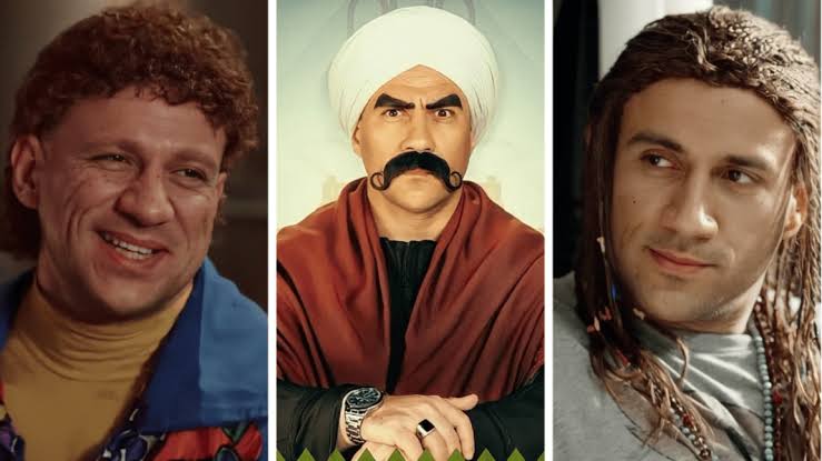 شخصيات احمد مكي في مسلسل الكبير اوى الجزء السابع الكبير - جوني - حزلقوم