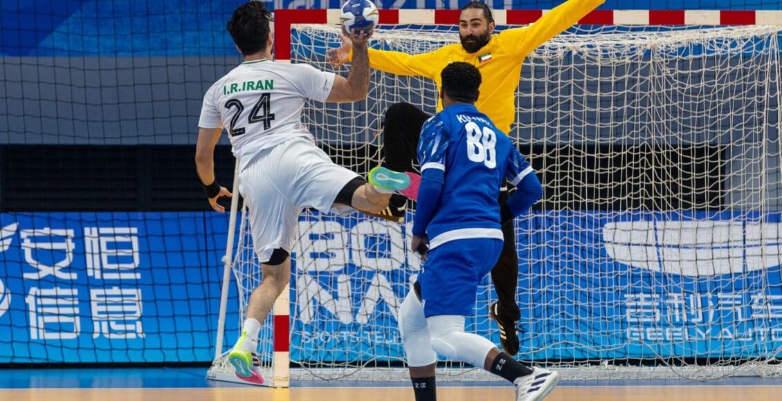 مباراة الكويت وإيران لكرة اليد تصفيات آسيا الأولمبية