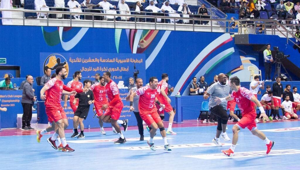 مباراة الخليج والعربي في نهائي آسيا لكرة اليد