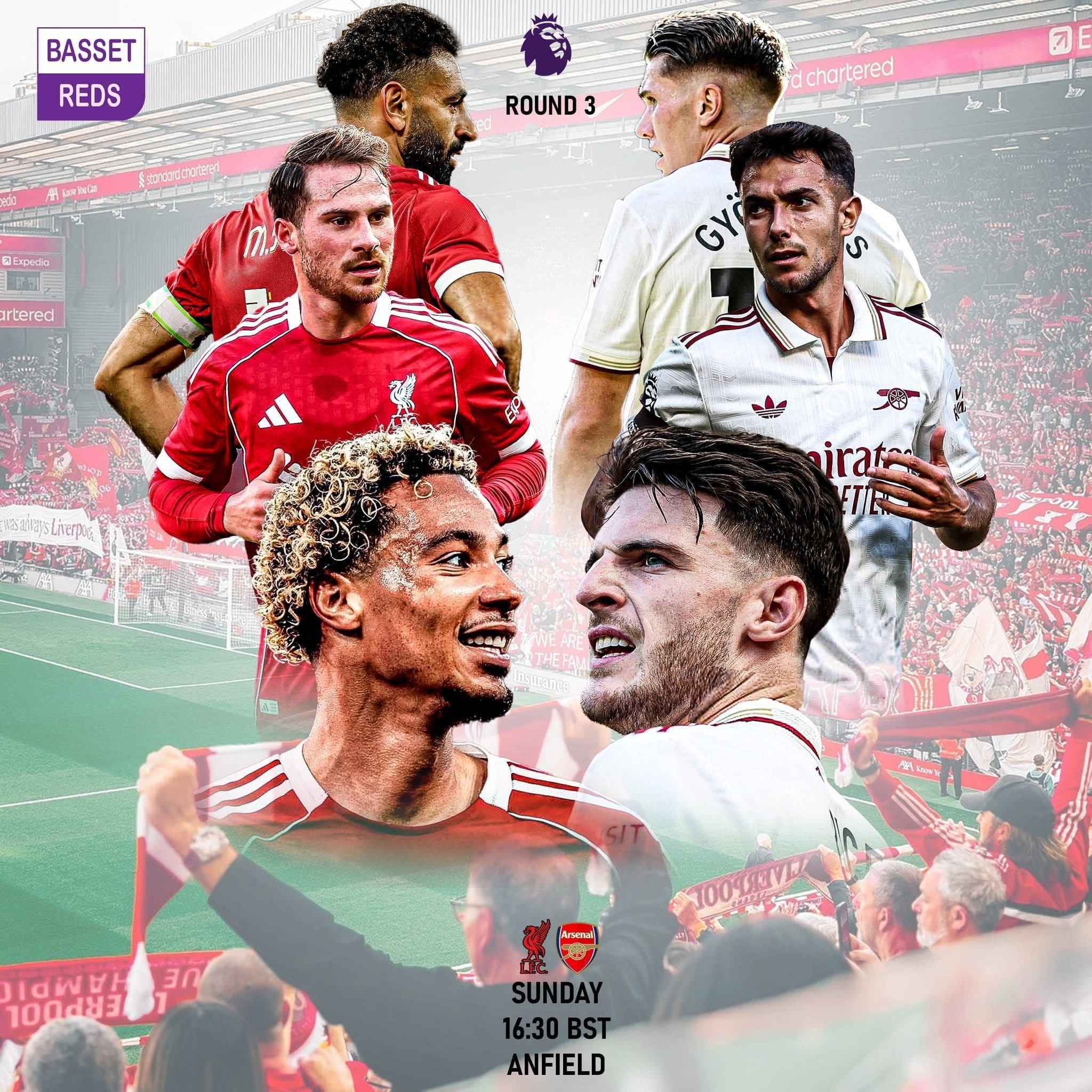 موعد مباراة ليفربول ضد أرسنال