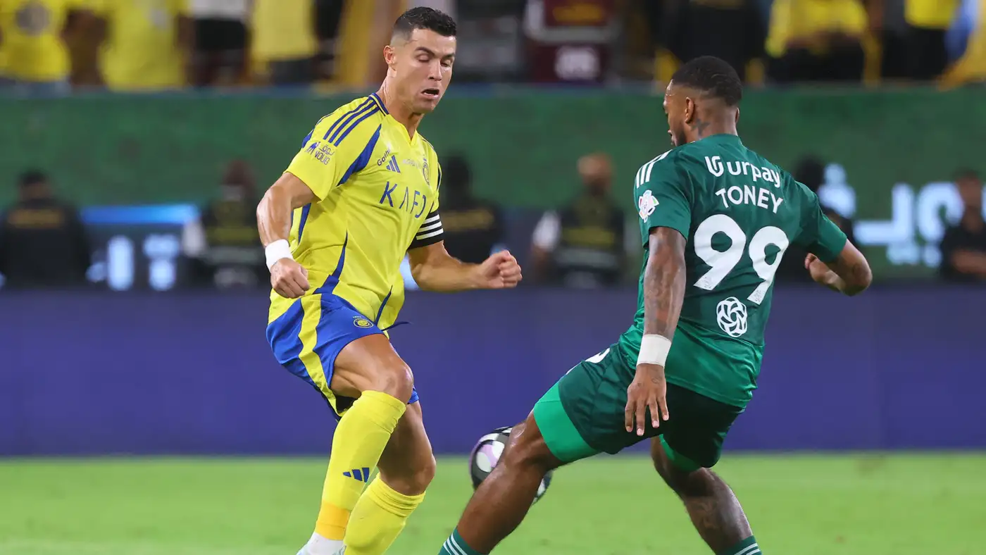 مباراة النصر والأهلي في نهائي السوبر السعودي
