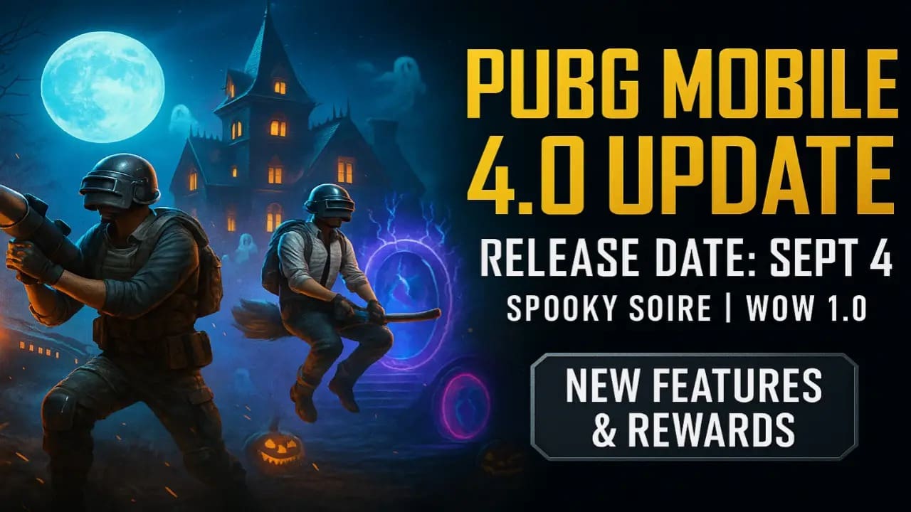 Spooky Soiree.. حجم ومتطلبات تحديث ببجي موبايل 4.0 لأندرويد وآيفون وأهم الإضافات والمميزات