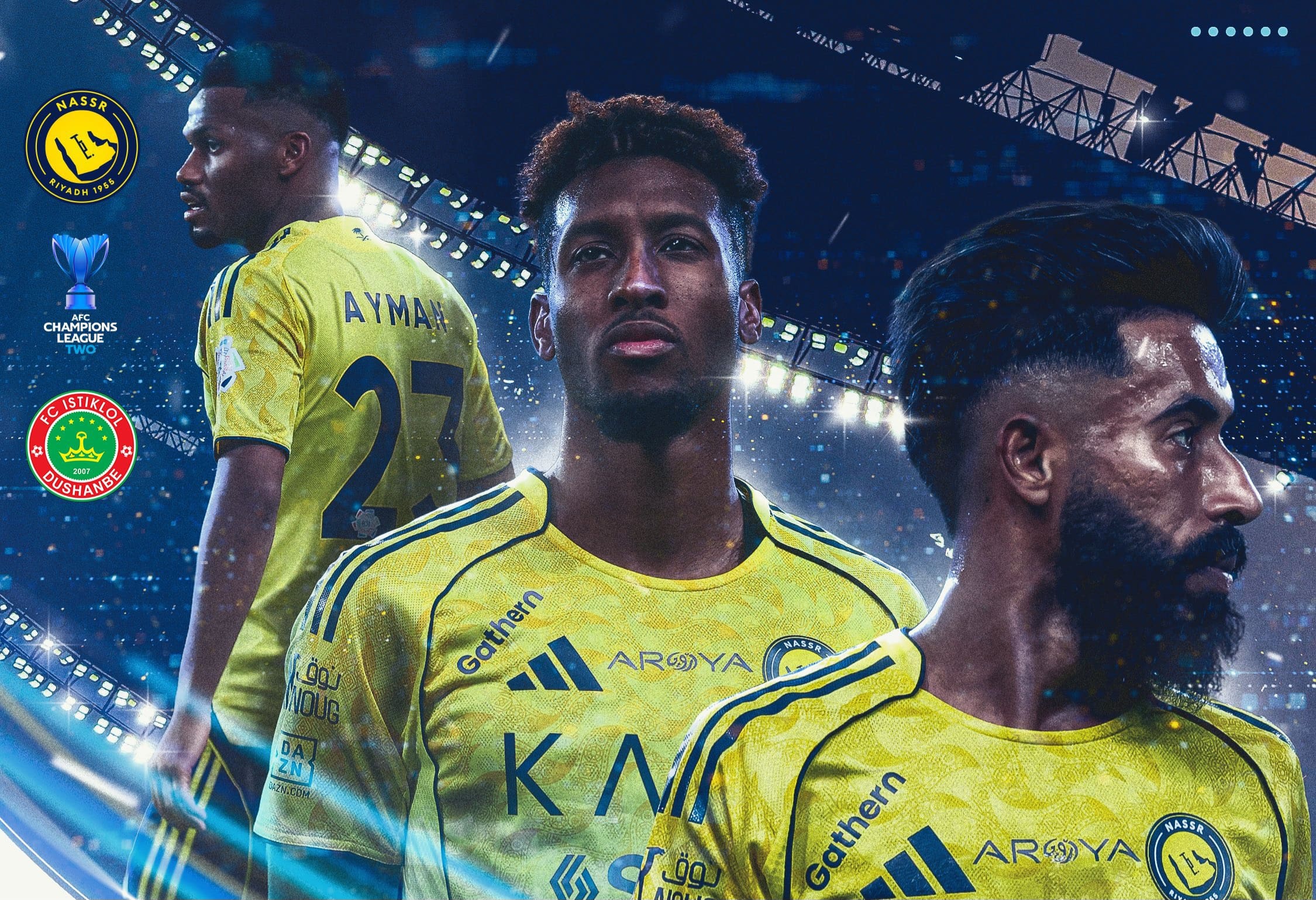 مواعيد مباريات اليوم في دوري أبطال آسيا 2، النصر ضد استقلال دوشنبه