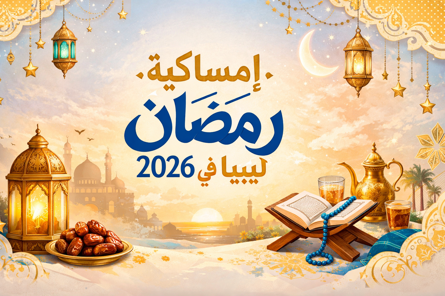 امساكية رمضان 2026 في ليبيا